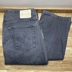 AG TravisMathew The Protege Straight Leg Jeans Men 34 Grey Made USA 30" Inseam